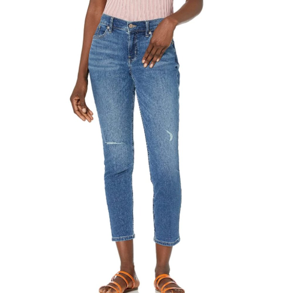 Calvin Klein Women's Mid Rise Slim Boyfriend Jeans Blue Size 10/30 NWT